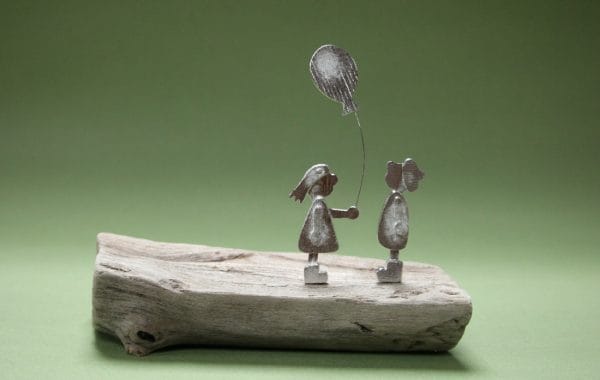 Two Children and Balloon